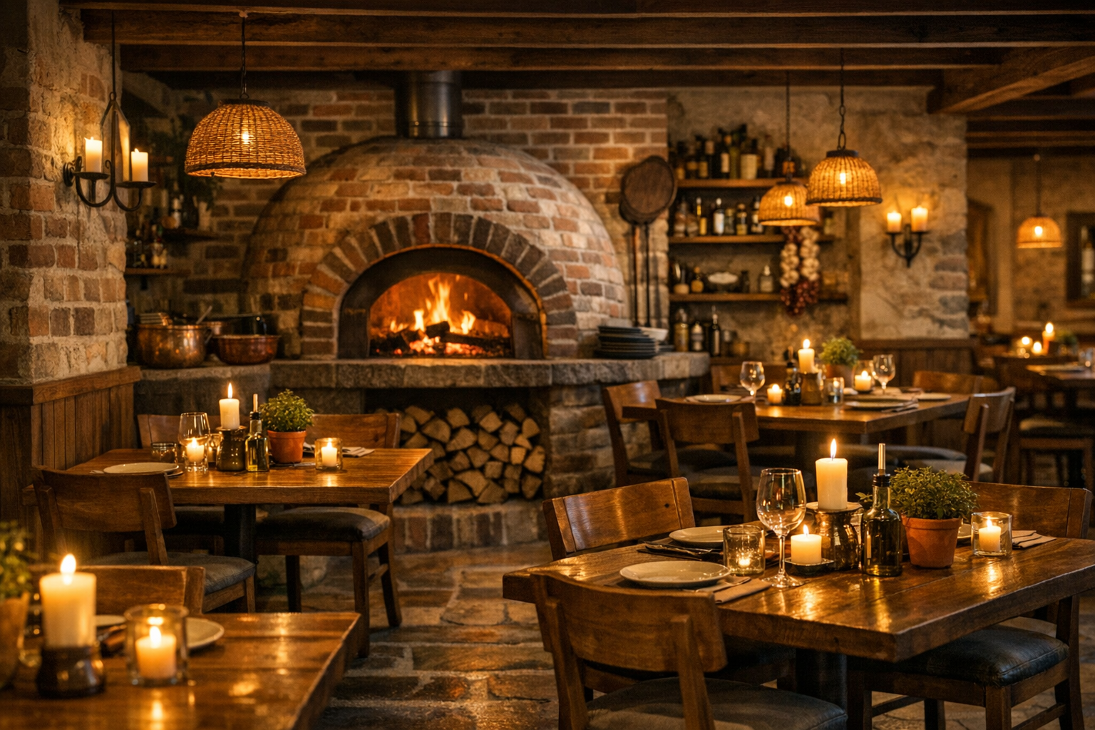 Cozy dining room interior